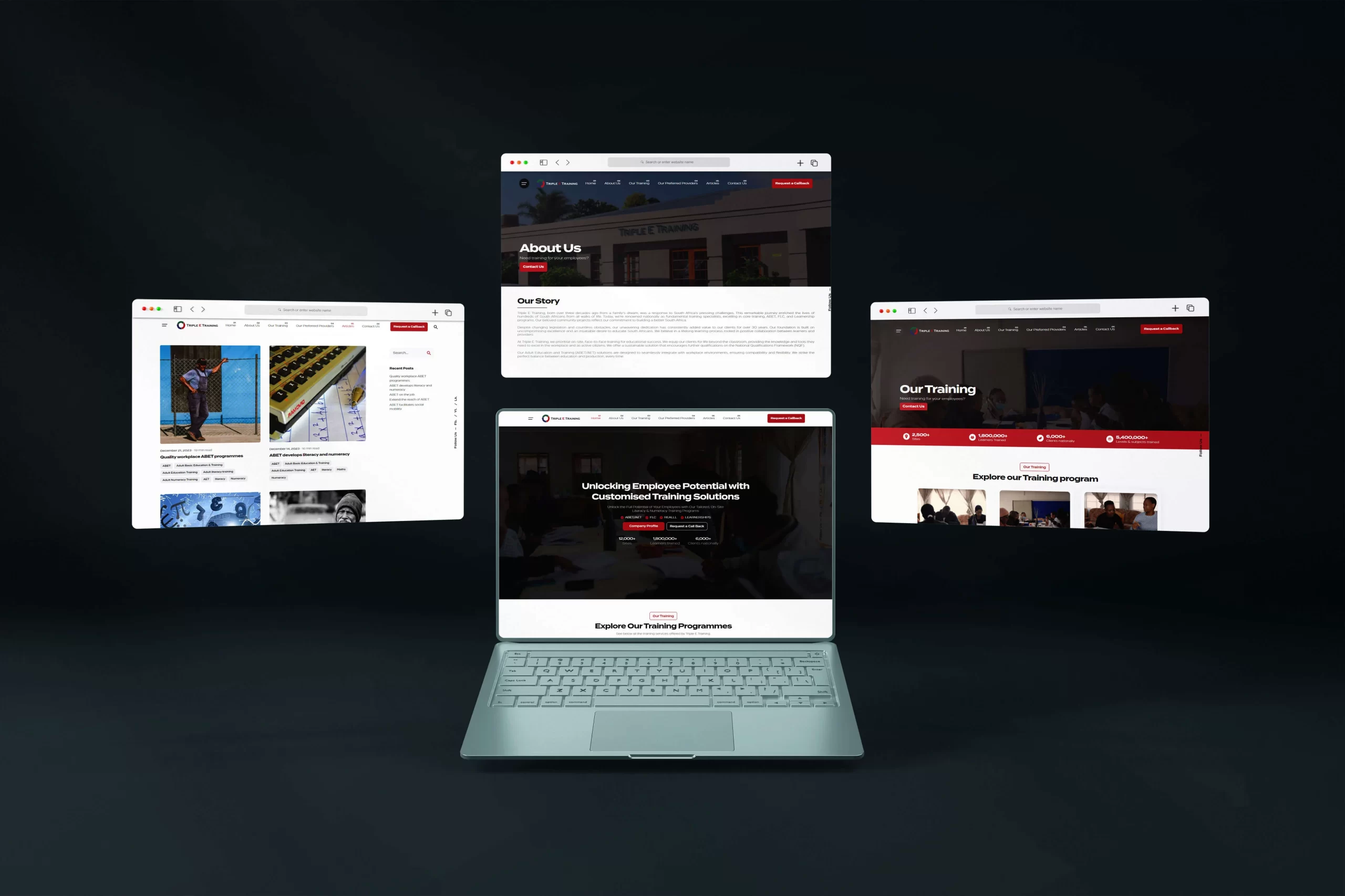 Triple E Website – EdTech platform